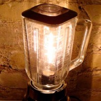 Vintage Broken Blenders Turned into Lamps