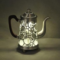 Glowing Schilthorn Transforms an Old Coffee Pot Into a Lamp