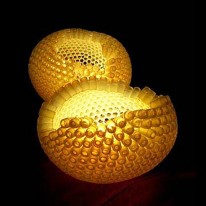 Glowing Nourishment Lamp Made From Plastic Bottles