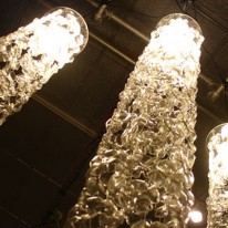 Cascading Soda Bottle Lancashire Chandeliers