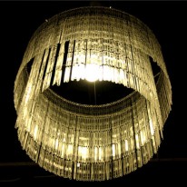 Shiny Chandelier Made From Hundreds of Upcycled Coffee Spoons