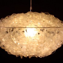 Six Pack Rings Upcycled Into 165 Helianthus Pendant Light