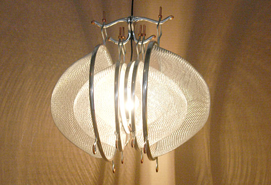 BKLYN DESIGNS 2007: Nicholas Furrow’s Strainer Lamp