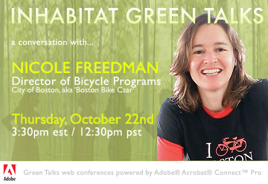 Join Our Live Webinar with Boston Bike Czar Nicole Freedman TOMORROW at 3:30pm EST!
