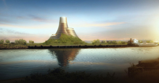 New Biomass Plant for the UK Looks Like a Giant Green Volcano