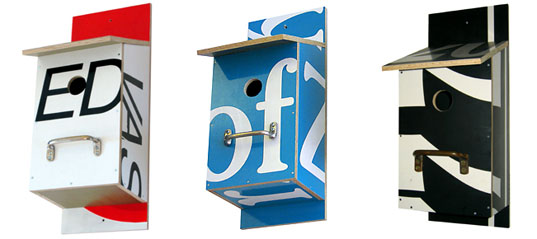 RECYCLED BILLBOARD BIRDHOUSE by Atelier Bomdesign