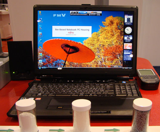 FUJITSU UNVEILS LAPTOP MADE FROM CORN