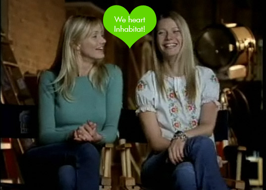 Cameron Diaz Endorses Inhabitat!