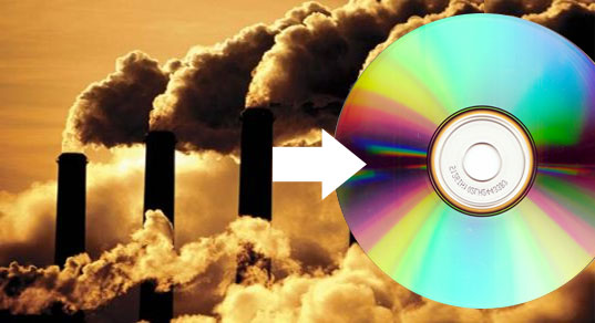 Use CO2 to make DVDs