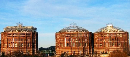 Vienna Coal Gasometer Renovated Into Housing sustainable design, green design, renovation, vienna gasometers, adaptive reuse, sustainable architecture, green renovation, green building, sustainable building, gasometers transformed into housing