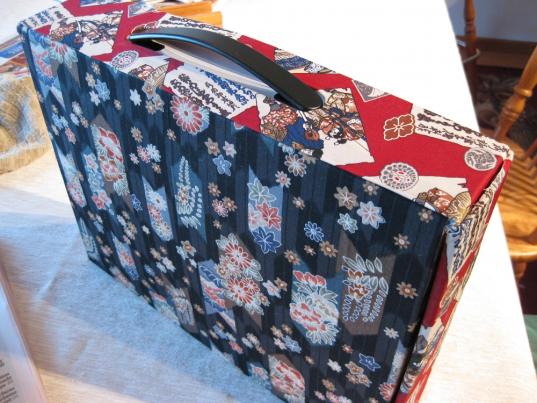 Briefcase Made from a Recycled Macbook Box