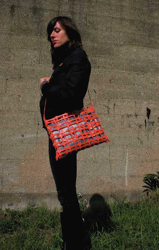 Ornj Bags made from Recycled Construction Fencing