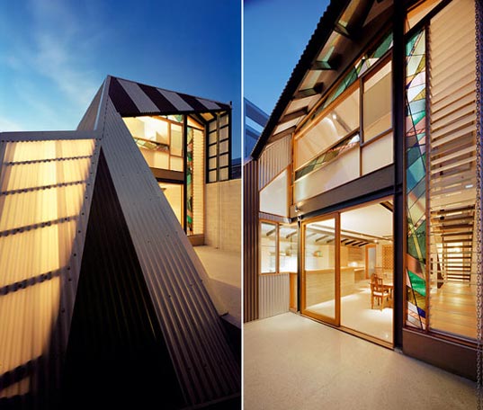 RESIDENCE: Eco-friendly Urban Home with “Eyelid” Roof