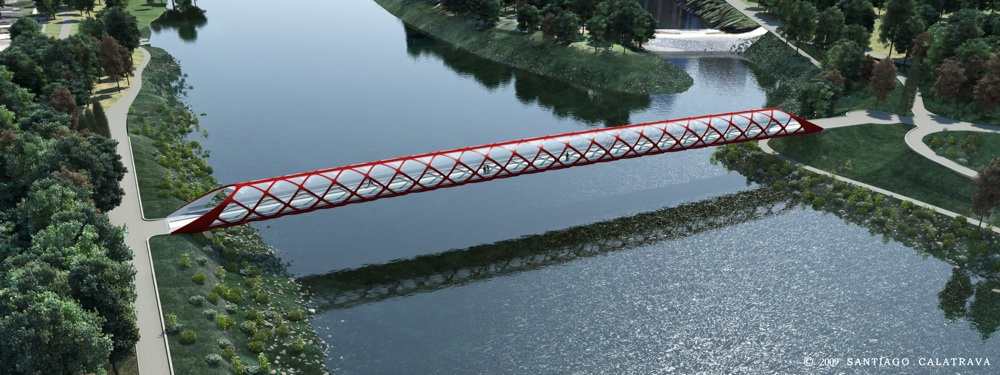 Calatrava Reveals New Foot and Bike Bridge