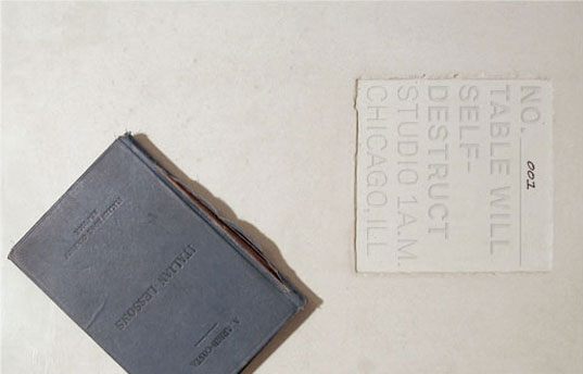 ‘THIS TABLE WILL SELF-DESTRUCT’ by STUDIO 1a.m.