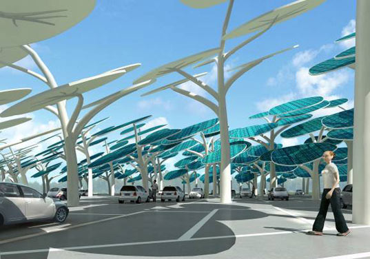 Solar Forest Charging System for Parking Lots