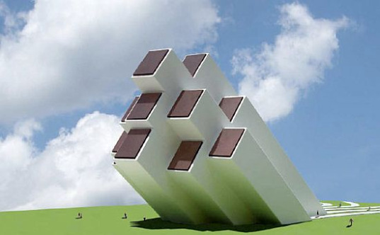Michael Jantzen’s Sun Rays Pavilion Leans Towards Sustainability