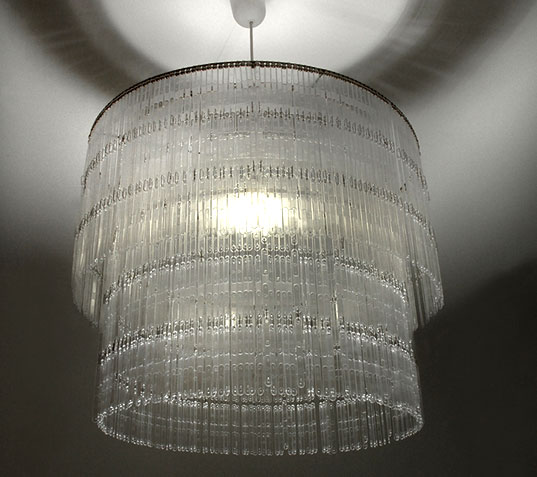 RECYCLED COFFEE STIRRER LAMP from Studio Verissimo