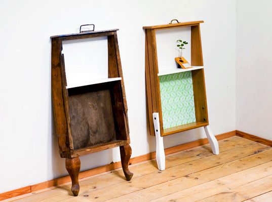 Ubico Studio’s Quirky Legged Cabinets Made From Reclaimed Wood