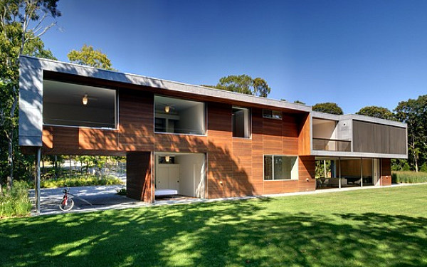 Pryor Modular Residence pryor residence, bates masi architects, prefab home, green building, sustainable architecture, montauk