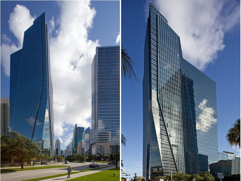 eco office, 1450 brickell, miami, leed gold, green building, sustainable architecture, hurricane resistant