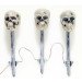 Halloween, skulls, skulls on spikes, lawn spikes, skull