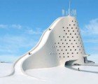 Michael Jantzen’s Towering Eco-Hotel Sports a Ski Slope!