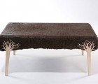 Beautiful Coffee Table Crafted From Sawdust Scraps