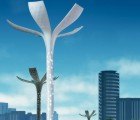 Solar Flower Petal Street Lamps Bloom by Day, Illuminate the Night