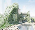 Green Covered Taipei Music Center by Mario Bellini Architects