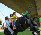 Electric Train Ruins Reborn into Green Amusement Park in Lima