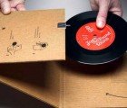 Album Sleeve Transforms Into a Cardboard Record Player!