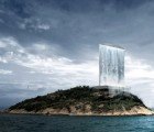Gigantic Energy-Generating Waterfall Skyscraper Could Power the 2016 Rio Olympics