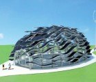 Michael Jantzen Unveils a Wind Powered Eco Wine Pavilion