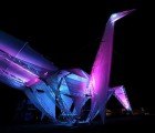 Coachella’s Giant Origami Solar-Powered Crane Installation