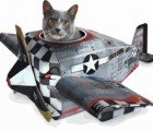 Cardboard Cat Playhouses for Free Wheelin’ Felines
