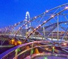 World’s First Double Helix Pedestrian Bridge Opens in Singapore