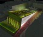 Uber-Efficient Eco Auditorium Features a Sloping Green Roof