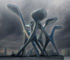 Crazy Mushroom Inspired Enoki Eco City