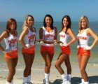 Hooters Girls Donate Pantyhose to Clean Up the Gulf Oil Spill
