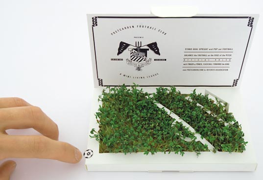 Postcarden Postcarden, Post Carden, World Cup, Soccer Field Card, Living card, grass-growing card, football postcarden, soccer postcarden, green design, living design, green graphic design, eco design, sustainable design, soccer themed design