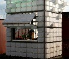 Prefab Bar Made From Tubs Lights Up the Night