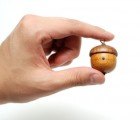 Adorable Handmade Acorn-Shaped Speaker for Your MP3 Player