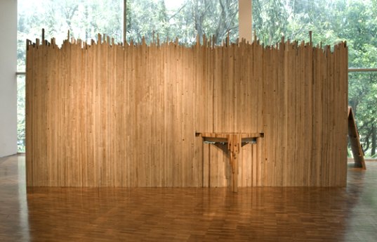 Jimena Acosta, Andrés Altesor, Emiliano Godoy, Antonio Gurrola, Rodolfo Samperio, Diseño Piloto, Asteroide B-612, Environmental Balances and Regenerative Design, Modern Art Museum in Mexico City, green furniture, waste material, waste wood,  sustainable furniture, recycled materials, modern furniture
