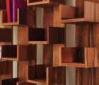 Leaning Shelves and Seating Made from a Dismantled Water Tower