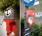 Wild ‘Head Gardeners’ Made from Recycled Bottles Hit the Streets