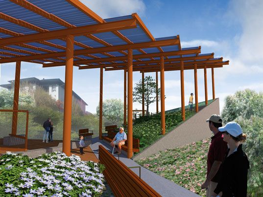 seattle, cast architecture, sunset substation, solar power, pocket park, green space, green design, public space, solar array, power, energy, sustainable design