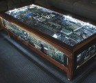 Illuminated Circuit Board Coffee Table is Geek Chic DIY Decor