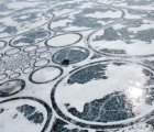 World’s Largest Artwork Created on Frozen Lake Baikal!