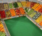 Football Stadium for Fruit Made From Recycled Produce Crates
